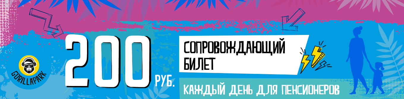 Скидка на билет сопровождающего!